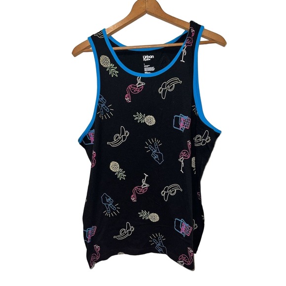 Urban Pipeline Tank Top Shirt Black Muscle Tank Soft Mens Size L - Picture 1 of 4